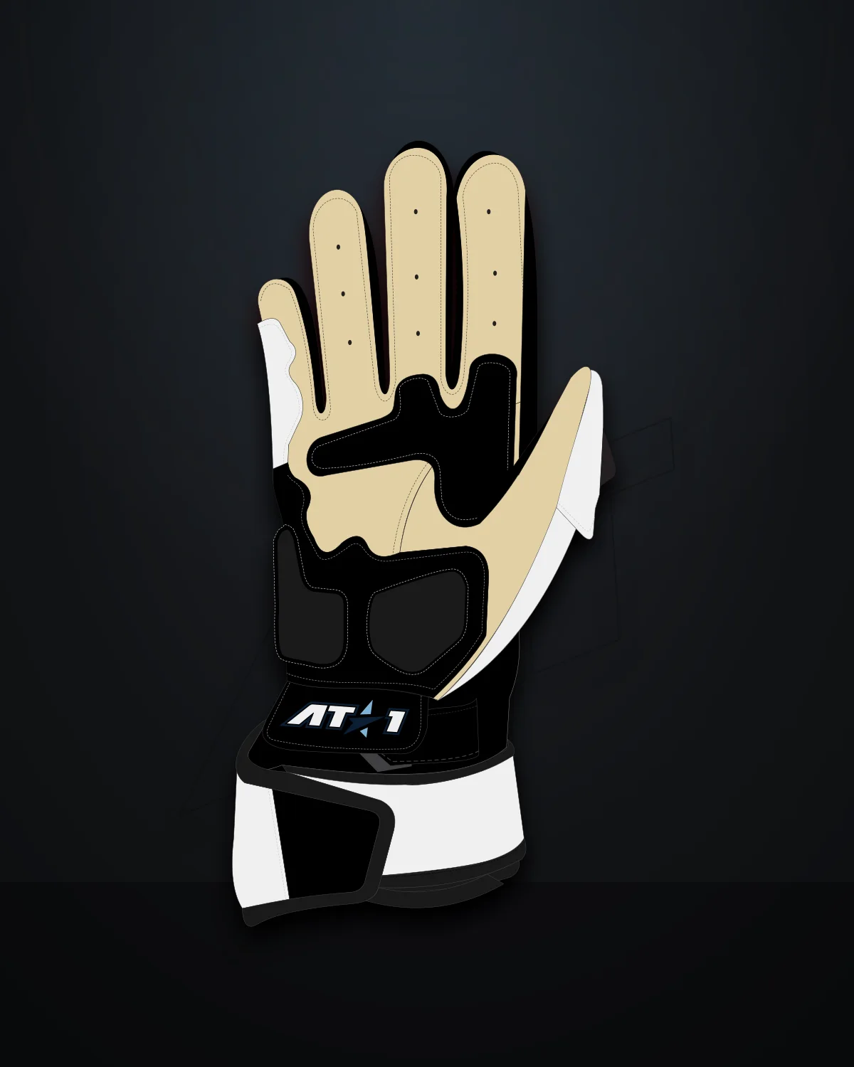 Arctic Storm Gloves — Palm (kangaroo)