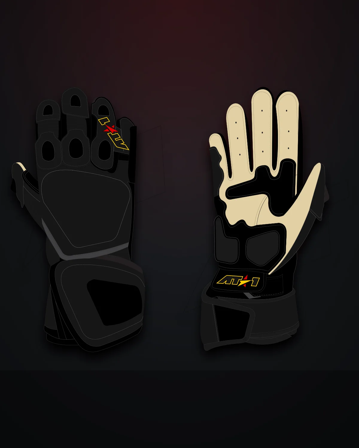 Deutschland Gloves motorcycle racing gloves