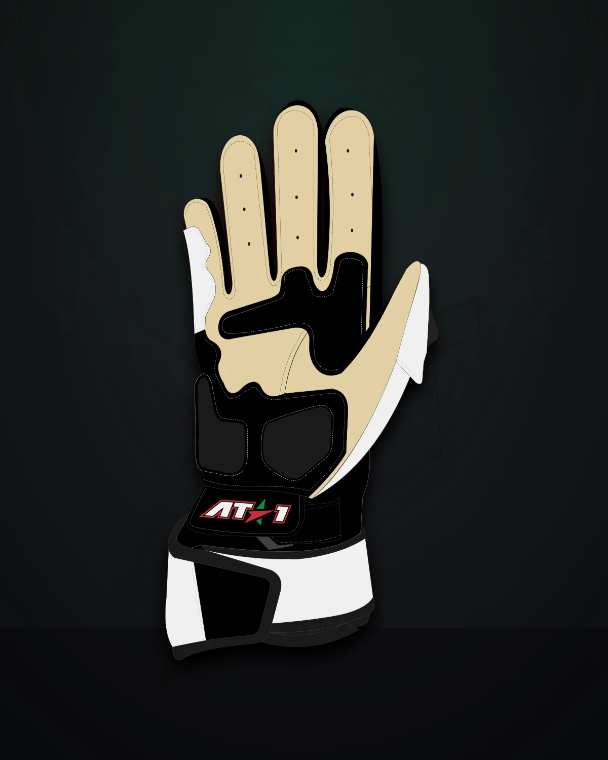 Italia Corsa Gloves — Palm (kangaroo)