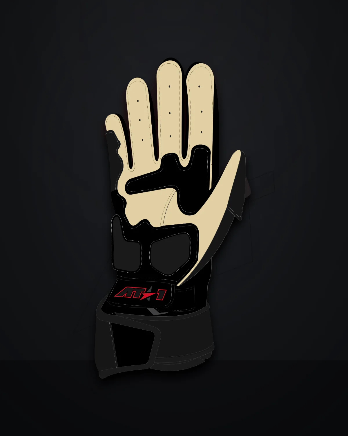 Stealth Blackout Gloves — Palm (kangaroo)