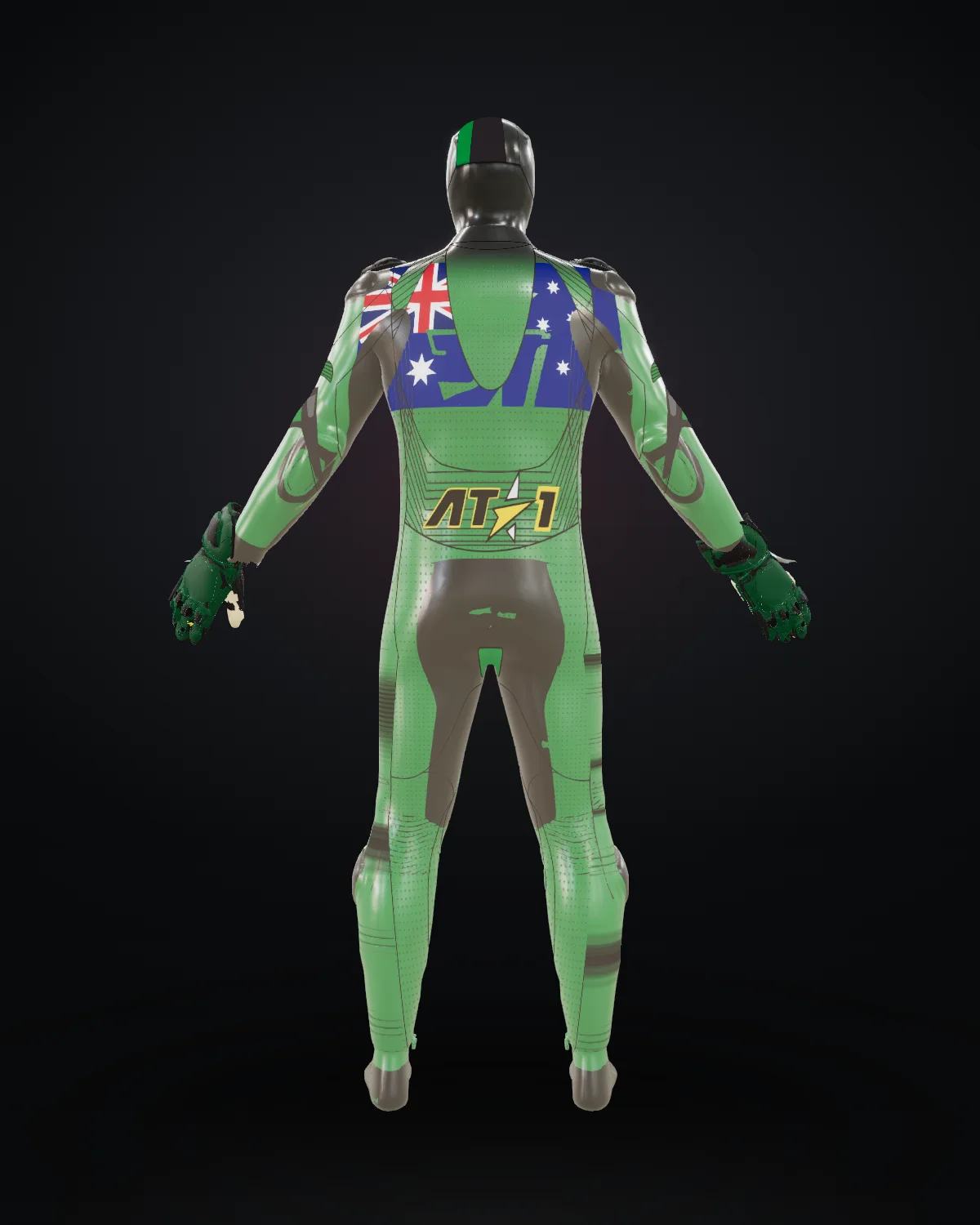 Green & Gold — Back