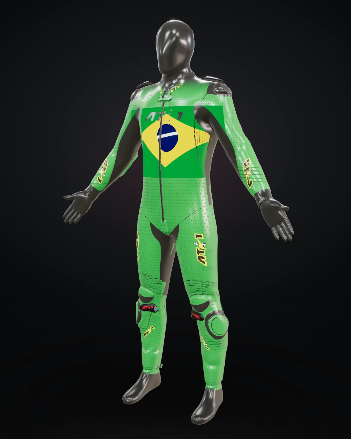 Brasil custom motorcycle race suit