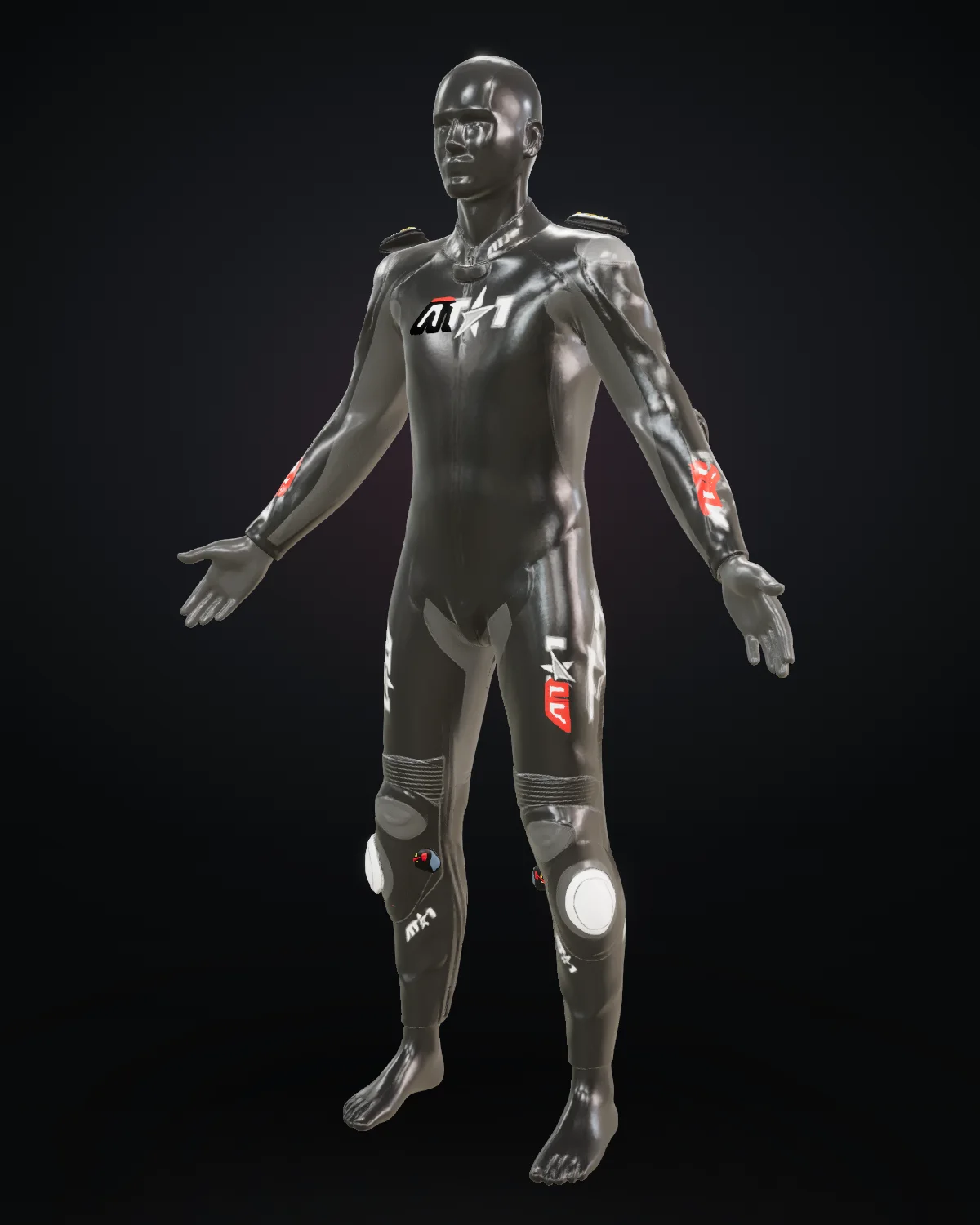 Deutschland custom motorcycle race suit