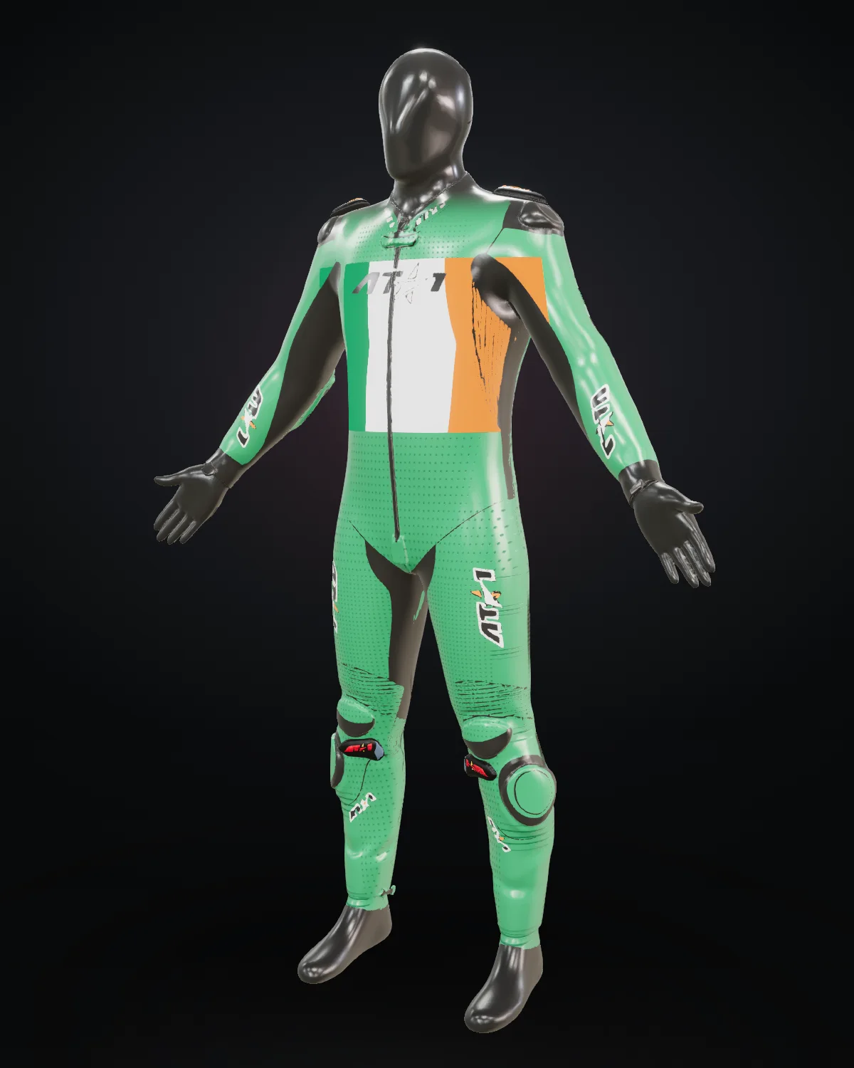 Éire custom motorcycle race suit