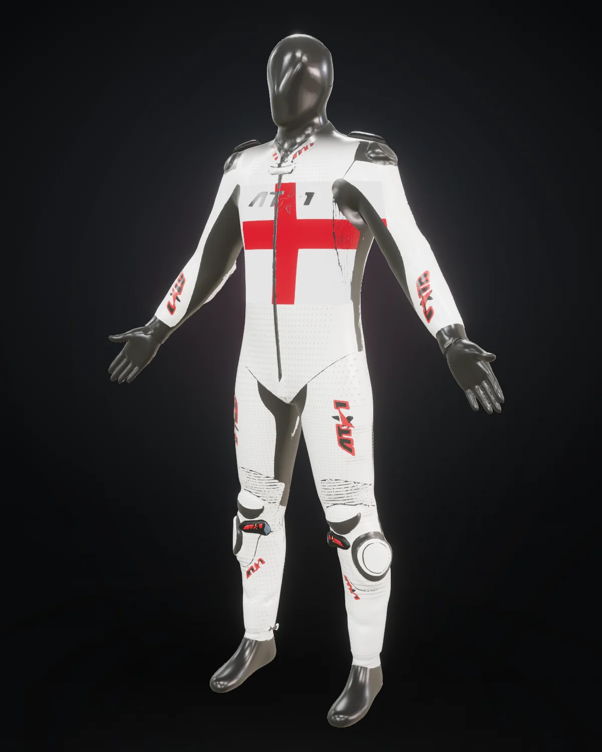 St George custom motorcycle race suit