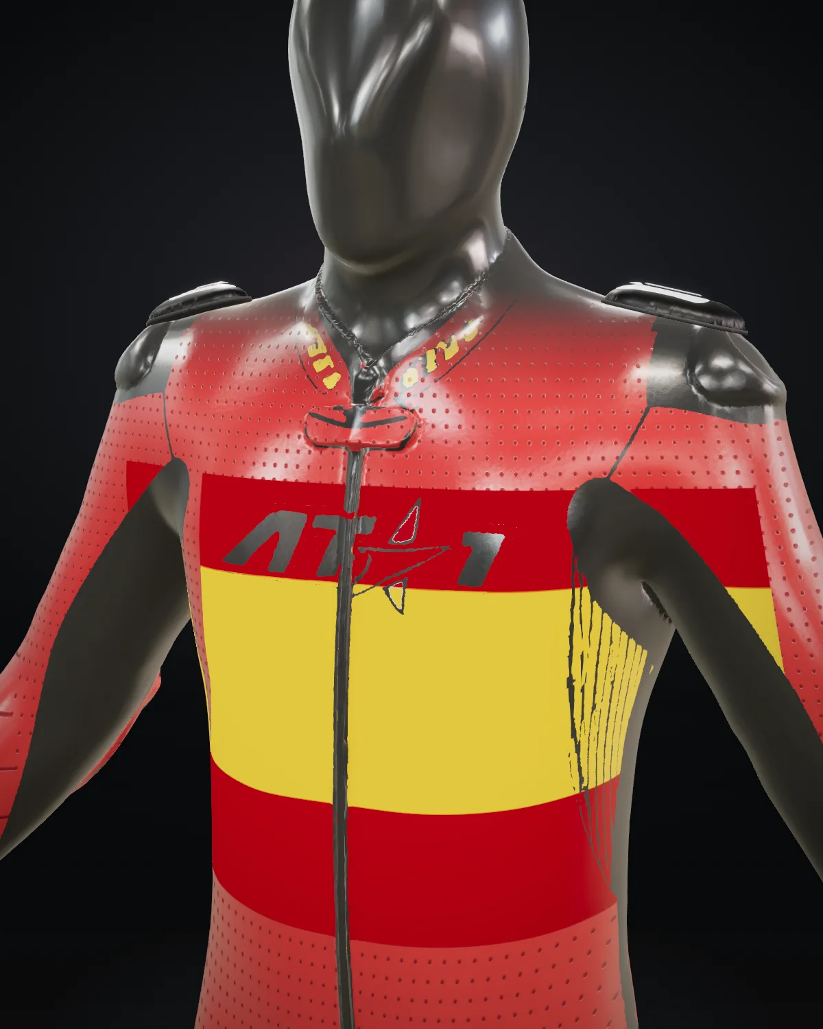 España Roja — Chest detail