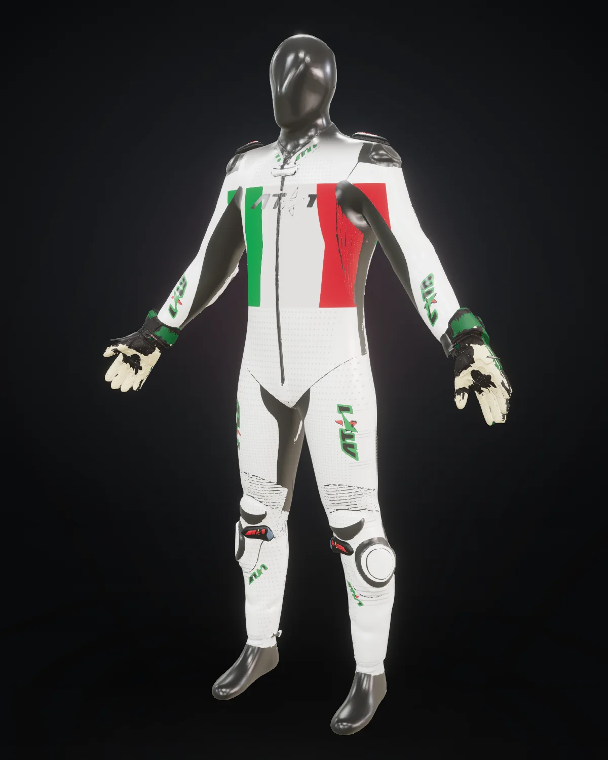 Italia Corsa custom motorcycle race suit