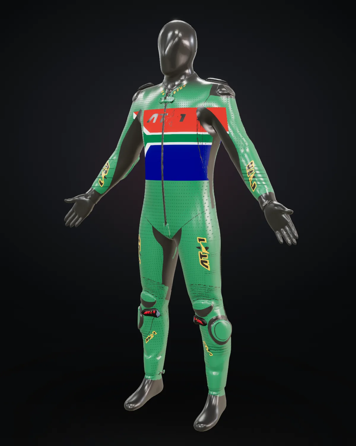 Mzansi custom motorcycle race suit