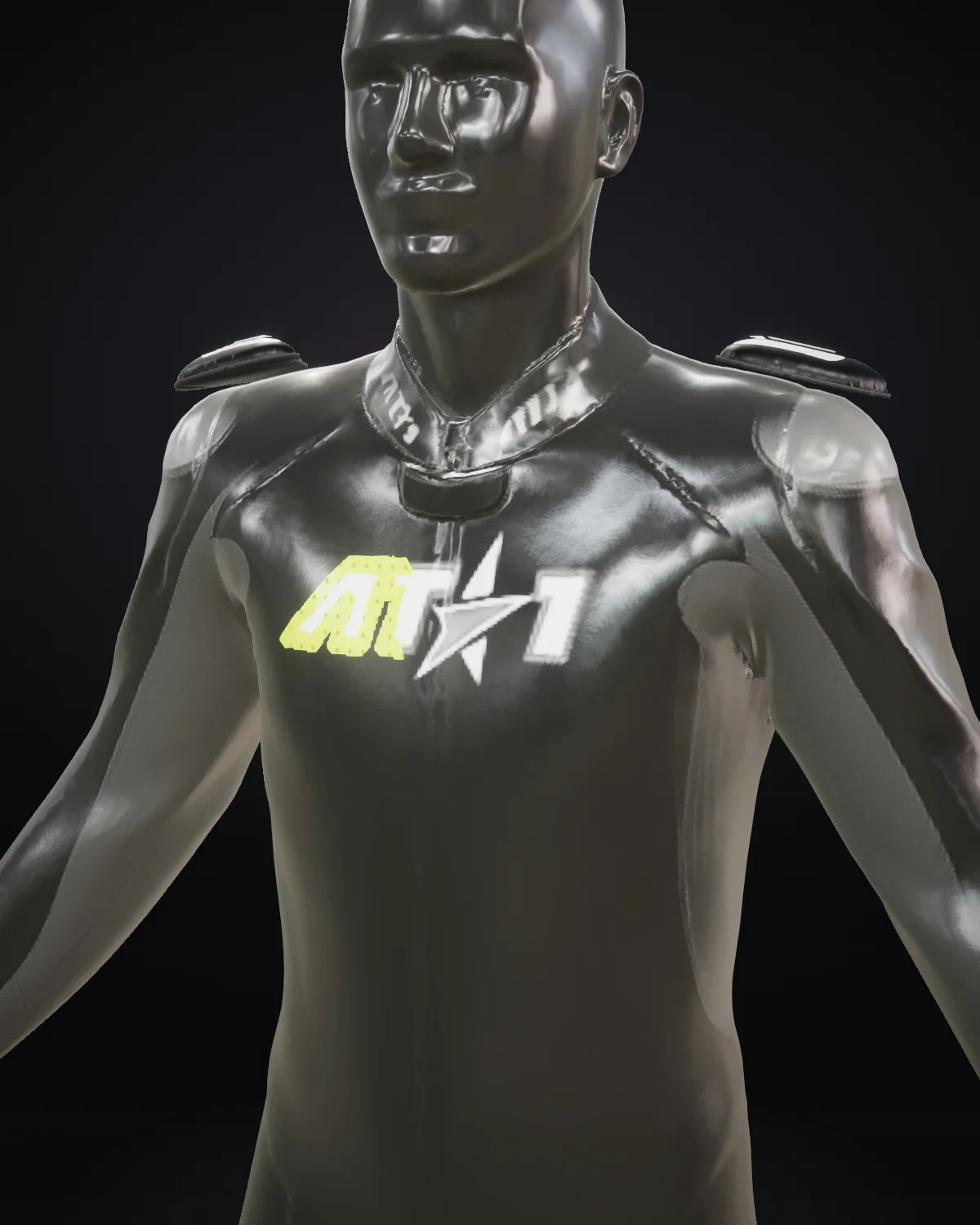 Neon Volt — Chest detail