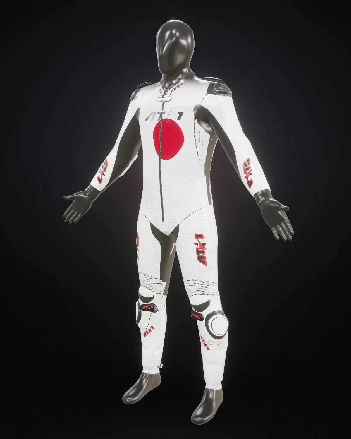 Nippon custom motorcycle race suit