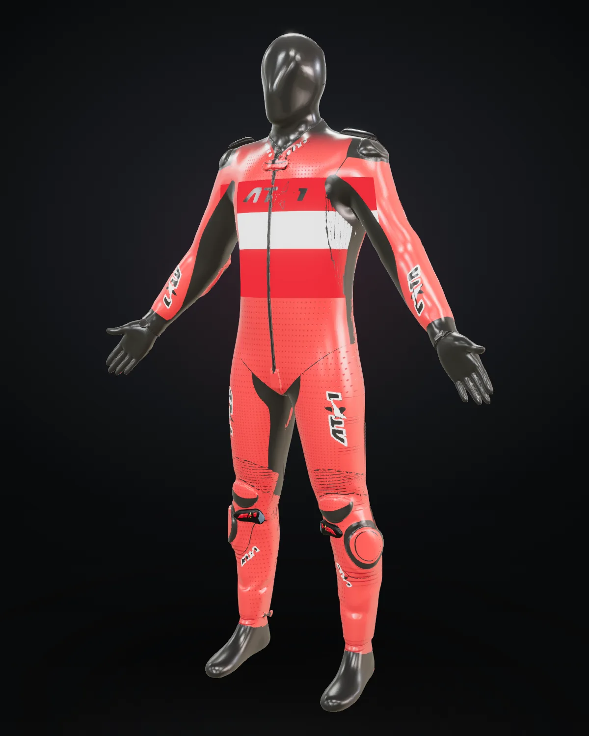Österreich custom motorcycle race suit