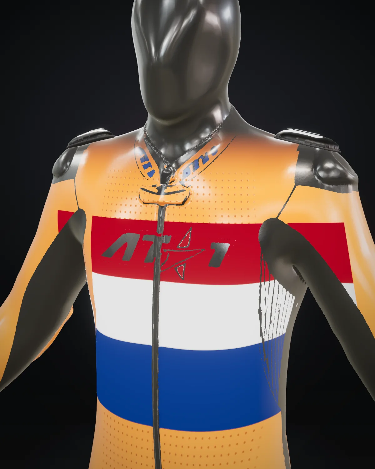 Oranje — Chest detail