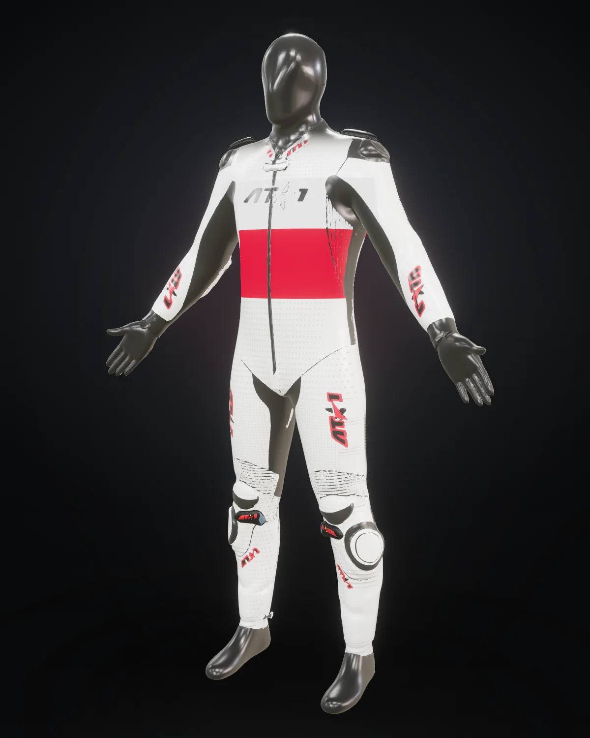 Polska custom motorcycle race suit