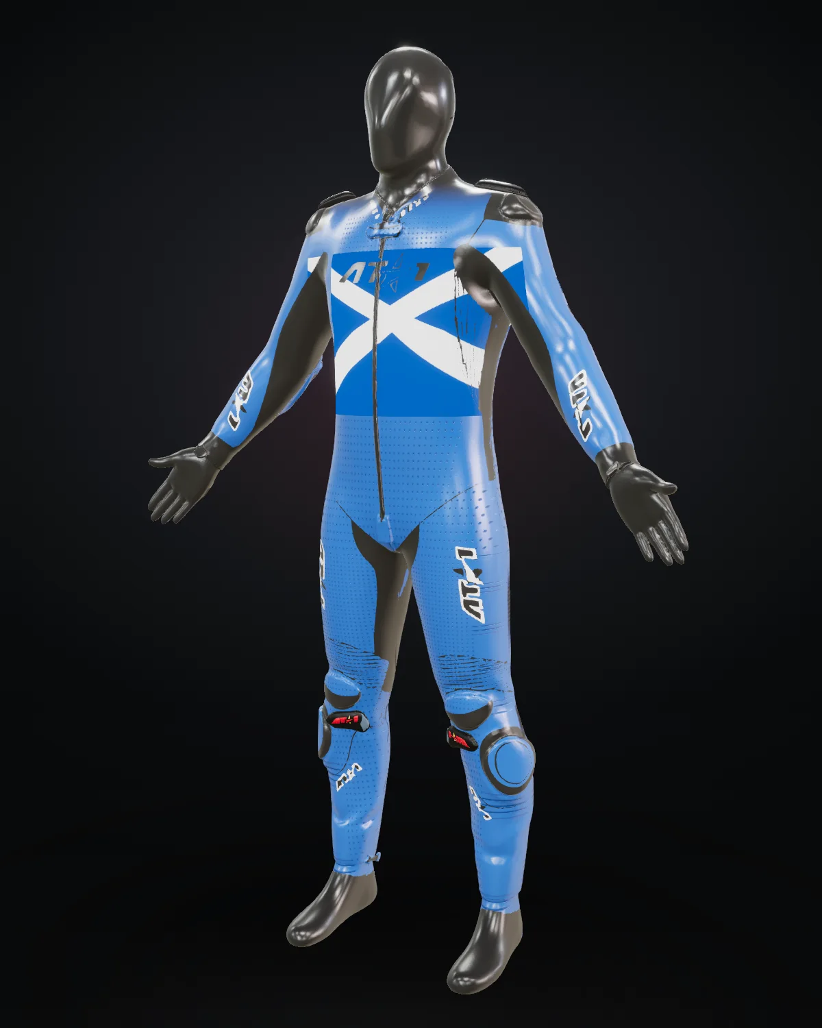 Alba custom motorcycle race suit