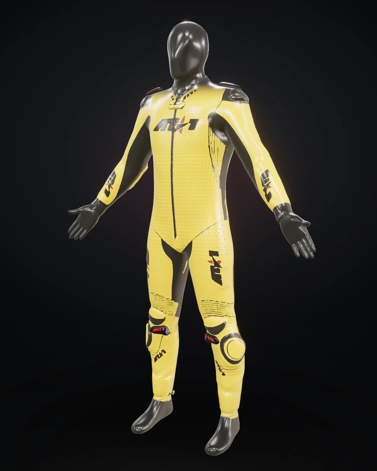 Solar Flare custom motorcycle race suit