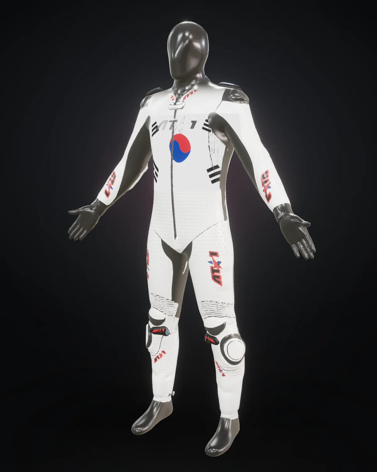Hanguk custom motorcycle race suit