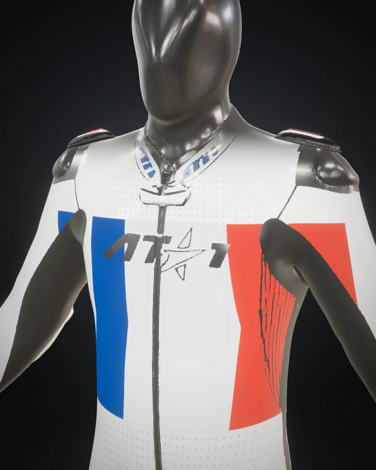 Bleu Blanc Rouge — Chest detail